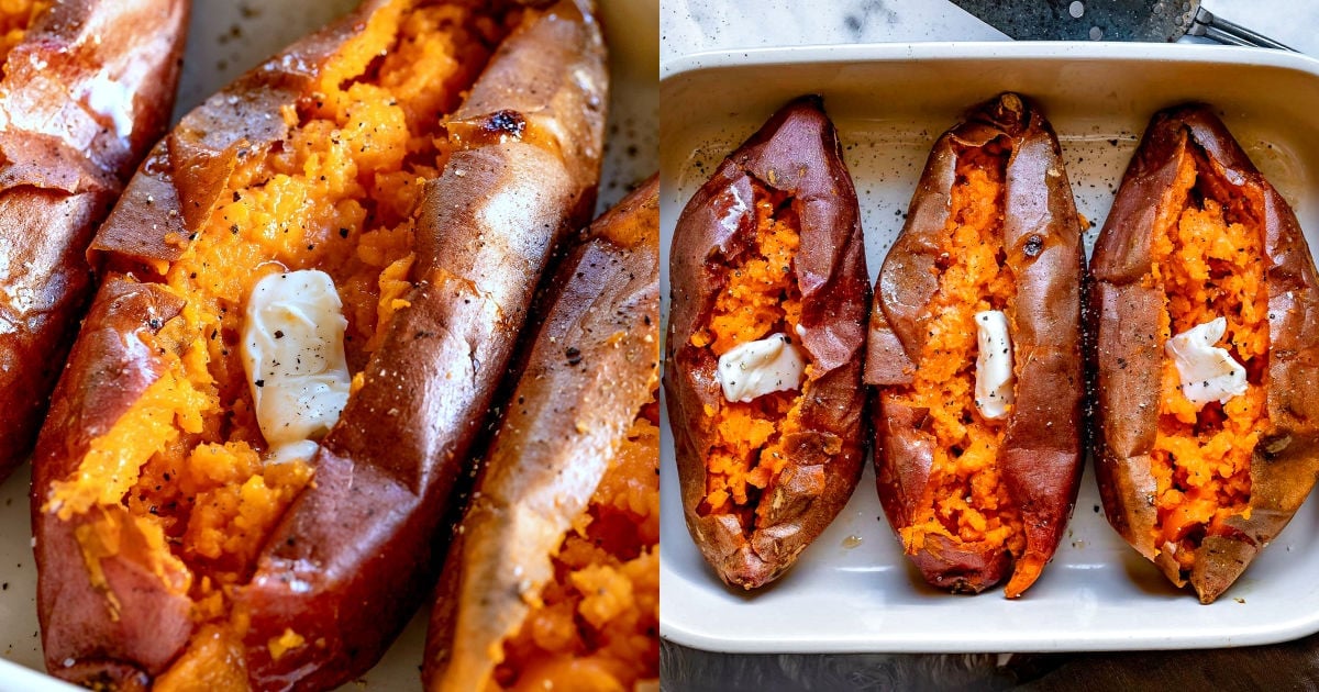 Effortless Baked Sweet Potatoes: Fluffy, Sweet & Nutritious